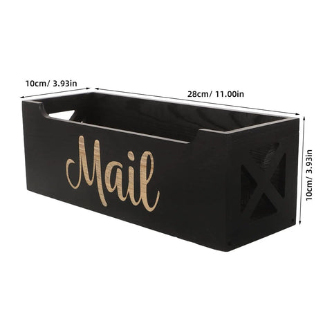 Wood Wall Mount Mail Organizer Keeps Envelopes Bills Letters And Cards Neatly In One Sweet Spot Ideal Home Office Storage