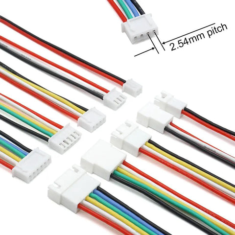 2.54mm Pitch Connector Kit Compatible With XH Series Sockets And Plugs, Includes 2 3 4 5 6 Pin Male And Female Headers