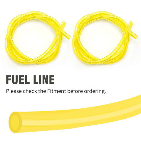 Two size 2 foot fuel line hose from kit for Poulan Craftsman chainsaw replaces 530071835 530037793 530095646 188-513-1