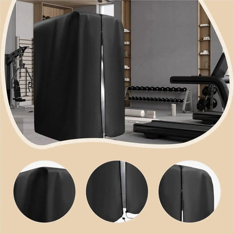 Waterproof Gym Rack Cover For Indoor And Outdoor Use Protects Pull Up Bar Station And Weight Lifting Gear in home gym