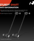 Two Front Sway Bar End Links Stabilizer Links For Mini Cooper 2002 Through 2015 1.6L L4 Models Replacement Pair shown in black