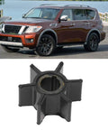 Outboard Water Pump Impeller Replacement For 6HP 8HP 9.8HP Engines, close-up of durable ABS cooling component design