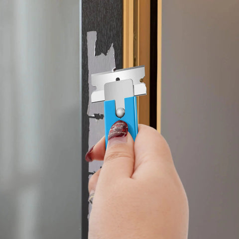 DIYSELF blue retractable box cutter with metal blade for opening packages