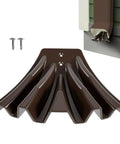 Heavy Duty Gutter Downspout Diverter Extension for Home and Garden, installation view on house siding with screws shown