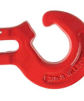 Red 5/16 Inch Logging Chain Choker Hook G80 2 Tons Capacity 4500 Lbs Working Load Limit, heavy-duty industrial use