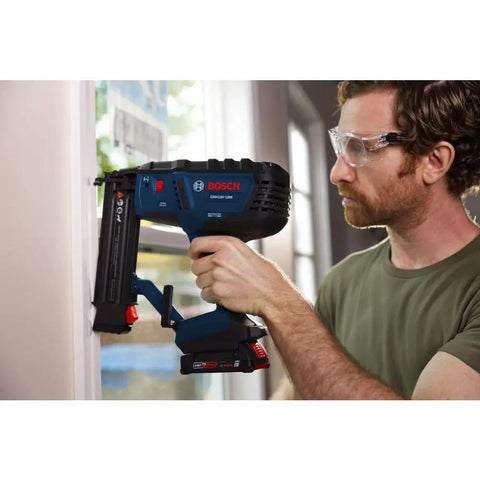 18V Brushless Cordless Brad Nailer Kit With 2Ah Battery And Fast Charger Featuring True One Handed Trigger Bump Fire Mode And Hassle Free Depth Dial For Smooth Sail Trim Jobs
