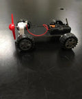 Ultra Tiny High RPM Micro DC Motor Kit For DIY Projects 1.5 To 3 Volt Operation 16000 To 18000 RPM car setup with red propeller
