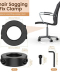4pc Steel Shaft Collars For Office Chair Sagging Fixes Stops Sinking If Cylinders Break No More Sitting Squatting Save Dough On New Gear And Restore Your Ride Comfortably Today Plus Heavy Duty Hardware, 28mm steel collar set