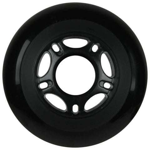 One of Eight Inline Skate Wheels 80mm 89A Outdoor Black for Rollerblade Hockey Replacement Part New Beefy Ultra Durable Non OEM