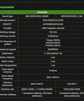 Product parameter table for Closed Loop Servo Driver For Stepper Motors With RS485 And 256 Microsteps FOC Pro Grade No Step Loss Controller.