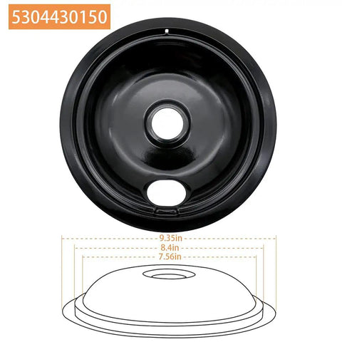 Porcelain Drip Pan Set With 6 Inch And 8 Inch Pans And MP15YA 6 Inch Burner Element And MP21YA 8 Inch Burner Unit For Frigidaire Kenmore