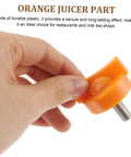 Tightening Screw For Orange Juicer Replacement Parts For Electric Juicer Machine Sturdy Plastic Peeler Screw Essential Kitchen Accessory For Daily Use No Fuss Juicing And A Secure Fit in hand.