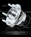 Front Wheel Bearing Hub Assembly With ABS Sensor Plug For Chevy Cobalt HHR Malibu Pontiac G6 Saturn Aura 2004 To 2012