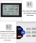 Handheld Digital Profilometer Surface Roughness Tester With 5 Micron Diamond Stylus And Inductive Sensor showing LCD display and function keys.