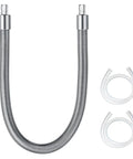 Heavy Duty Stainless Steel Milk Tube Replacement Featuring Hp1 Hp3 Adapters 10.4 Inch Food Grade Silicone Hose with connectors