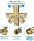 Top Notch Adjustable Swivel Hose Fittings With 180 Degree And 360 Degree Metal Connectors Fits Three Quarter Inch Hoses Easy Grip Anti Kink Water Hose Connector With One Half Inch Inlet For Quick Setup, brass swivel hose fitting with 360° rotation and threaded inlet