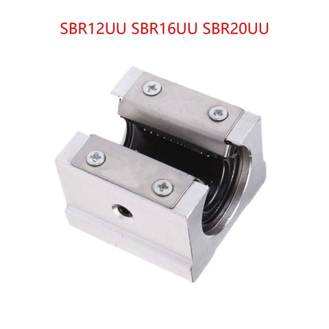 Beefy Linear Motion Bearing Slides Kit 2Pcs SBR12UU SBR16UU SBR20UU For CNC Machines And 3D Printers Ultra Smooth Guide Rails For Precise Motion Durable High Quality Linear Slides For Precision Tools. SBR12UU linear bearing block