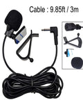 HD Voice 3.5mm Car Microphone Replacement For Kenwood Boss JVC Sony Jensen Alpine Head Units With 9.85 Feet Cable