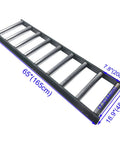 Intersumai 9 Roll Conveyor Table, Heavy Duty 440 Lbs Capacity, 65 Inch Long Industrial Roller Bed with six steel rollers.