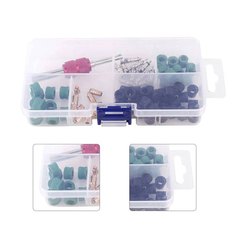 All In One HVAC Hose Gasket Kit For Air Conditioning Repairs 71 Piece Seal Set with 10 valve cores and 50 hose gaskets in box