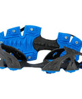 Ice Traction Cleats For Running Shoes, Lightweight Grip With Full Sole Coverage, Blue and Black Detailing, X Large