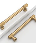 10 Pack 5 Inch Champagne Bronze Cabinet Pulls Knurled Handles For Cabinets And Drawers 128 Mm Hole Centers Durable Solid Metal Construction