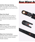 Tough As Nails All Season Rear Wiper Blade And Arm Kit For Ford Explorer 2011 To 2023 Escape 2013 To 2023 rear wiper arm parts and features.