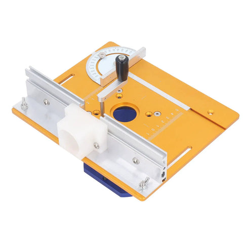 Hella Smooth Reverse Router Lift Base With Beast Mode Benchtop Clamps And No Sweat 0 To 54mm Precision Adjustments on orange surface.