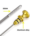 Engine Oil Dipstick With Innovative Oil Level Reading System For Mini Cooper S R52 R53 2002 2008 OE 11437509784 showing aluminum handle