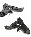 Complete Replacement Pair Of Front Lower Control Arms And Ball Joints Made For Chevy Blazer Awd, shown from the side with ball joints.