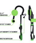 Pro Grade Golf Swing Mechanics Tool And Analyzer with 'Feel-It' Feedback Pads and Corrective Grip Design for Indoor Outdoor Training