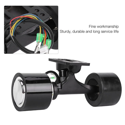 Electric Skateboard Hub Motor Kit With 74mm Wheels Beefed Up 350W External Rotor Brushless Drive and connection wires