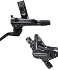 Deore BR M6120 Hydraulic Disc Brake Front Caliper Kit for MTB With Hose Lever Bleed Block Mounting Bolts Olive and Barb and Grommet in Matte Black
