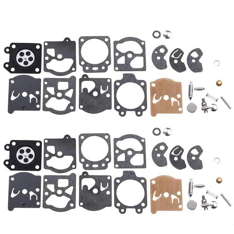 K10-WAT Carburetor Rebuild Kit Pack of 2 for WA WT Series 2-Cycle Chainsaws Trimmers Leaf Blowers Diaphragm Gasket Kit