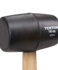 Wood Handle Rubber Mallet Set, 3-Piece With 8 Oz 16 Oz And 32 Oz Heads, Contoured Hardwood Handles Reduce Vibration, black 16 oz head