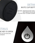 Slick Portable Hydrogen Rich Water Bottle Generator With Rapid Three Minute Electrolysis And Top Shelf Pem Tech showing mute cup bottom and one key operation.
