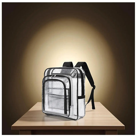 Super Heavy Duty ESD Safe Tactical Tool Backpack With Waterproof PVC Mesh Dividers And Clear Organizer Pouches spacious design showcased on a table