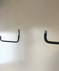 Heavy Duty Steel 10 Inch Garage Storage Utility Hooks 4 Pack Black Powder Coated Rust Resistant Wall Mount Hooks for Tools