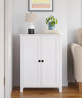 White cabinet with 12 Pack Dope Wooden Drawer Knobs Round Cabinet Pulls For Dresser Kitchen Closet With Screws Dark Brown 1.42 x 1.06 Inches