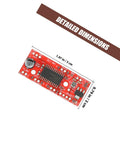 Plug And Play Easydriver Stepper Motor Driver Control Module dimensions 1.97x0.79 inches, red PCB with detailed components