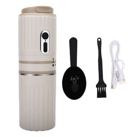 Score Fresh Sips Anywhere With This Ride Or Die Travel Coffee Maker Featuring A Compact Built In Grinder and Heat Proof Tumbler, portable brewer set.