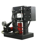 Heavy Duty 14000 PSI Hydraulic Heat Press Machine 110V With 5x5 Inch Swing Arm Digital LCD Display Timer And Temperature Controller Dual Insulated Aluminum Heating Plates For Even Heat Built Tough For T Shirts Hats And Small Crafts, side view