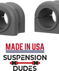 Code Red Extreme 4 Piece Front Sway Bar Bracket And Bushing Kit For Jeep Wrangler 2007 Through 2022, gray rubber bushings.