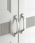10 Pack 4 Inch Satin Nickel Cabinet Pulls Zinc Alloy Drawer Handles For Kitchen Cabinets And Dressers Durable Arch Design