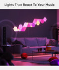 Shapes LED Wall Lights Kit With RGBW Panels, Sixteen Million Colors, Dope Smart Home Setup With Alexa And Google Assistant