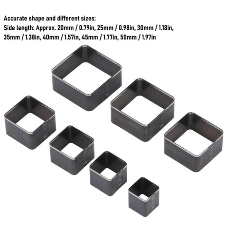 Premium Alloy Steel Rectangle Cutting Dies Set For Heavy Duty Leather Wallet And Bag Crafting Diy Supplies Built Tough With Hella Precision And Serious Long Lasting Durability