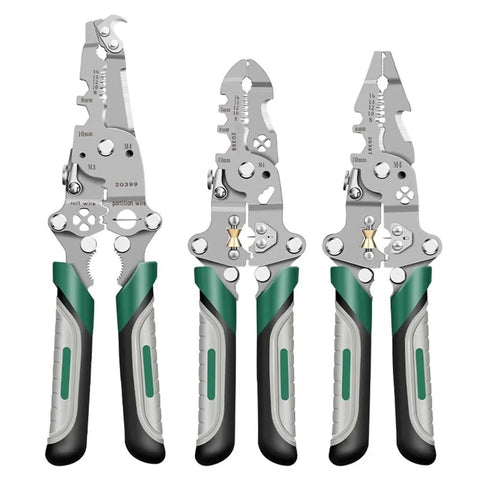 Get The Done Fast With This 16 In 1 Needle Nose Wire Stripper And Cutter, carbon steel with ergonomic rubber grips.