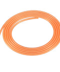 Coiled orange 10ft 3mm PU Transmission Round Belt For Conveyor Systems And Dryers on a white background