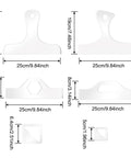 Top Grade Six Piece Acrylic Router Templates For Nailing Perfect Charcuterie Board Handles With Thick Reusable Woodworking Stencils That Hit The Spot For Custom Kitchen Crafts And Every Serious Maker - 6 stencils of varying sizes.