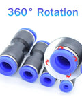 Push In Pneumatic Fittings Plastic Connectors For Air And Water Hose Tubes 4mm 6mm 8mm 10mm 12mm 14mm 16mm Straight Quick Connectors 100